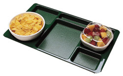 2x2 Compartment Tray with Food