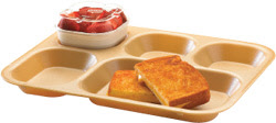 Compartment Serving Tray with Breakfast