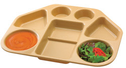 Correctional Food Service and Kitchen: Food Tray - Correctional Compartment Meal  Tray - Charm-Tex